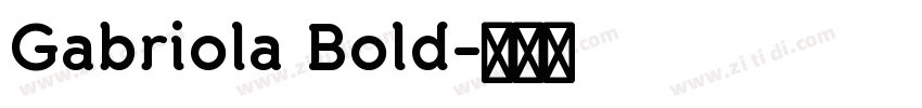 Gabriola Bold字体转换